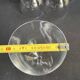 6 large glasses in light blown crystal