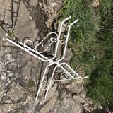 Wrought iron garden table 60s