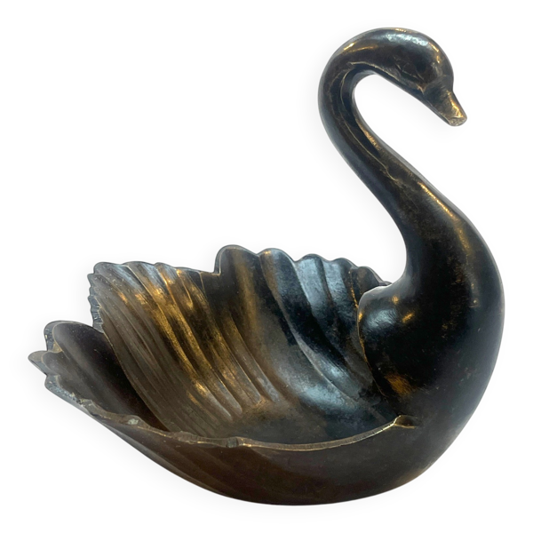 Cygne vide-poche en bronze vide-poche bohème chic