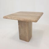 Set of 3 italian travertine coffee tables, 1980s