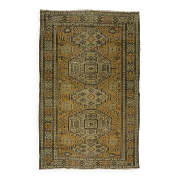 Tapis vintage turc unique tissé à la main - charme rustique vintage 267 x 173