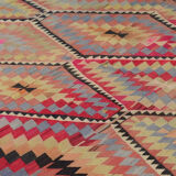 Anatolian handmade kilim rug 288 cm x 178 cm