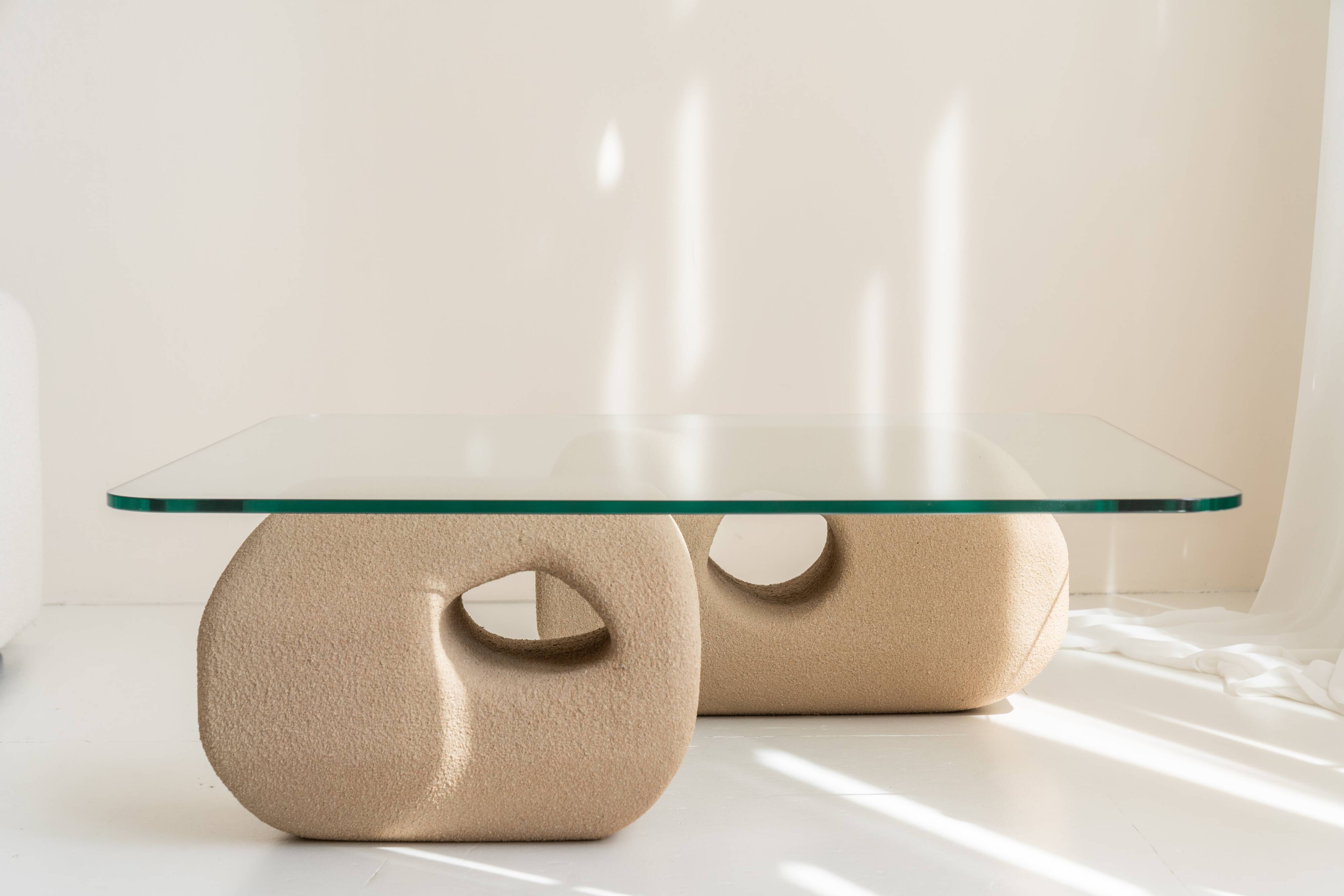 "Le Carré" coffee table from Dune ateliers