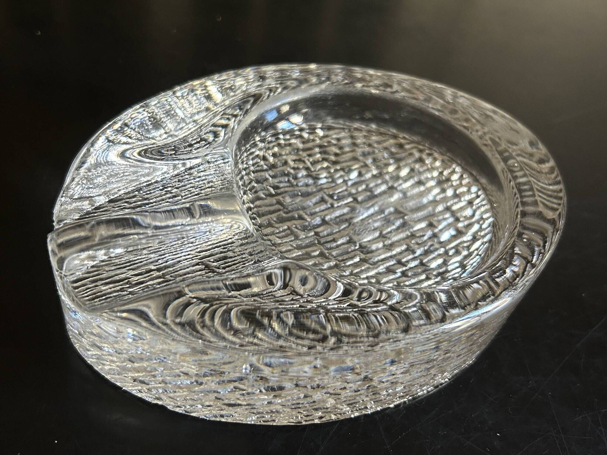 Scandinavian crystal ashtray 1960s/1970s