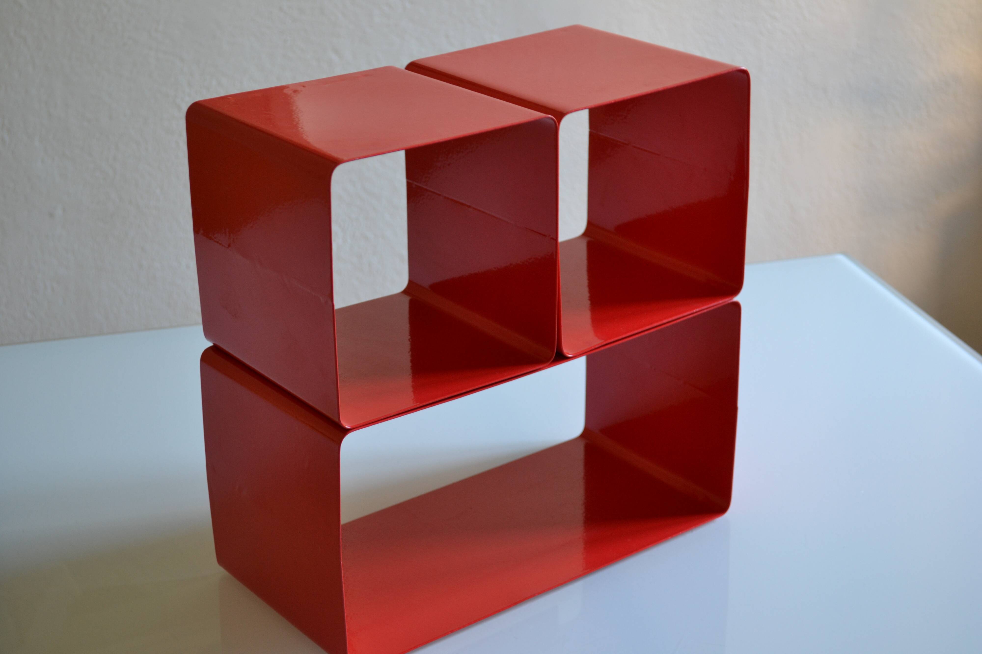 Bibliothèque modulable composée de 3 caissons