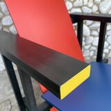 Armchair in the style of the Red & Blue Chair by Gerrit Rietveld