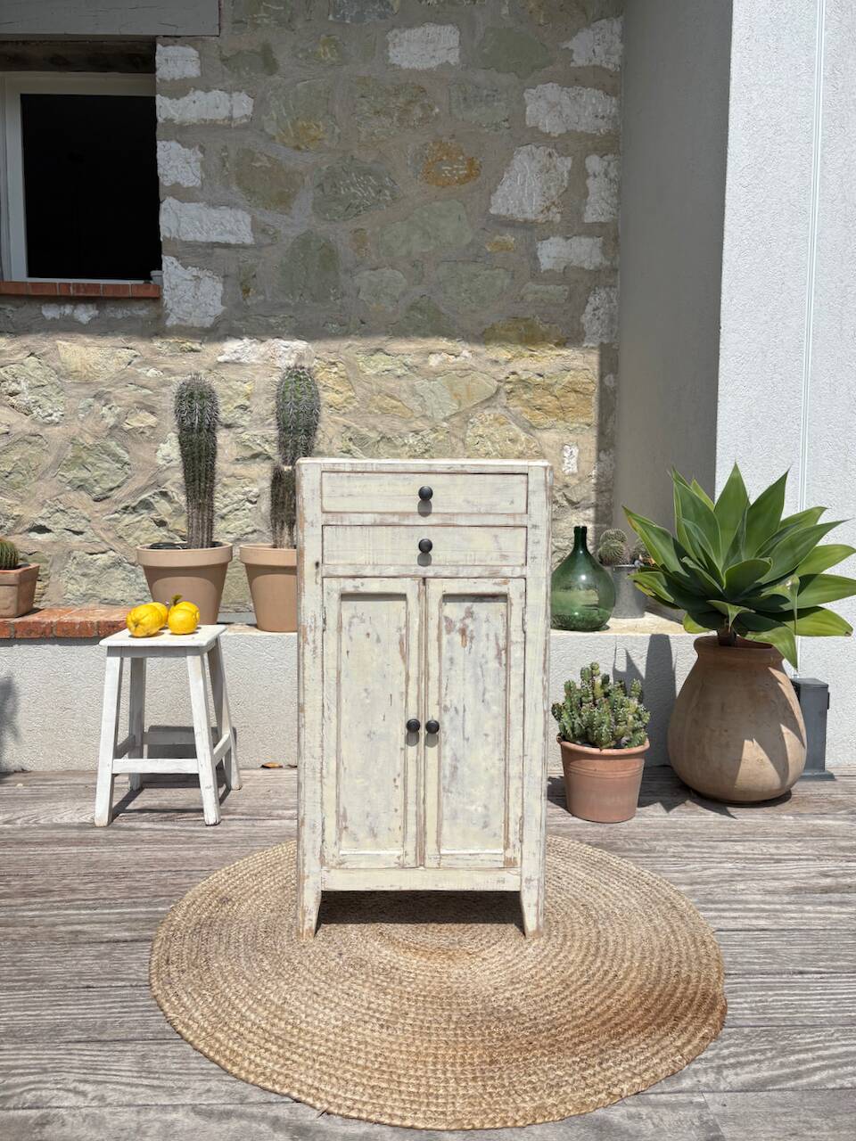 Mini patinated Parisian buffet