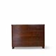Italian art deco burl walnut chest of drawers, 1850s.