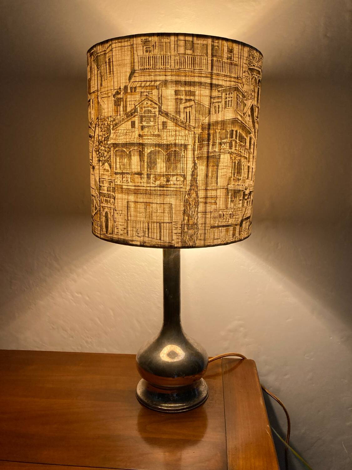 Refurbished Lamp: Italian Manufacturer PETTINI STIGA Vintage Base
