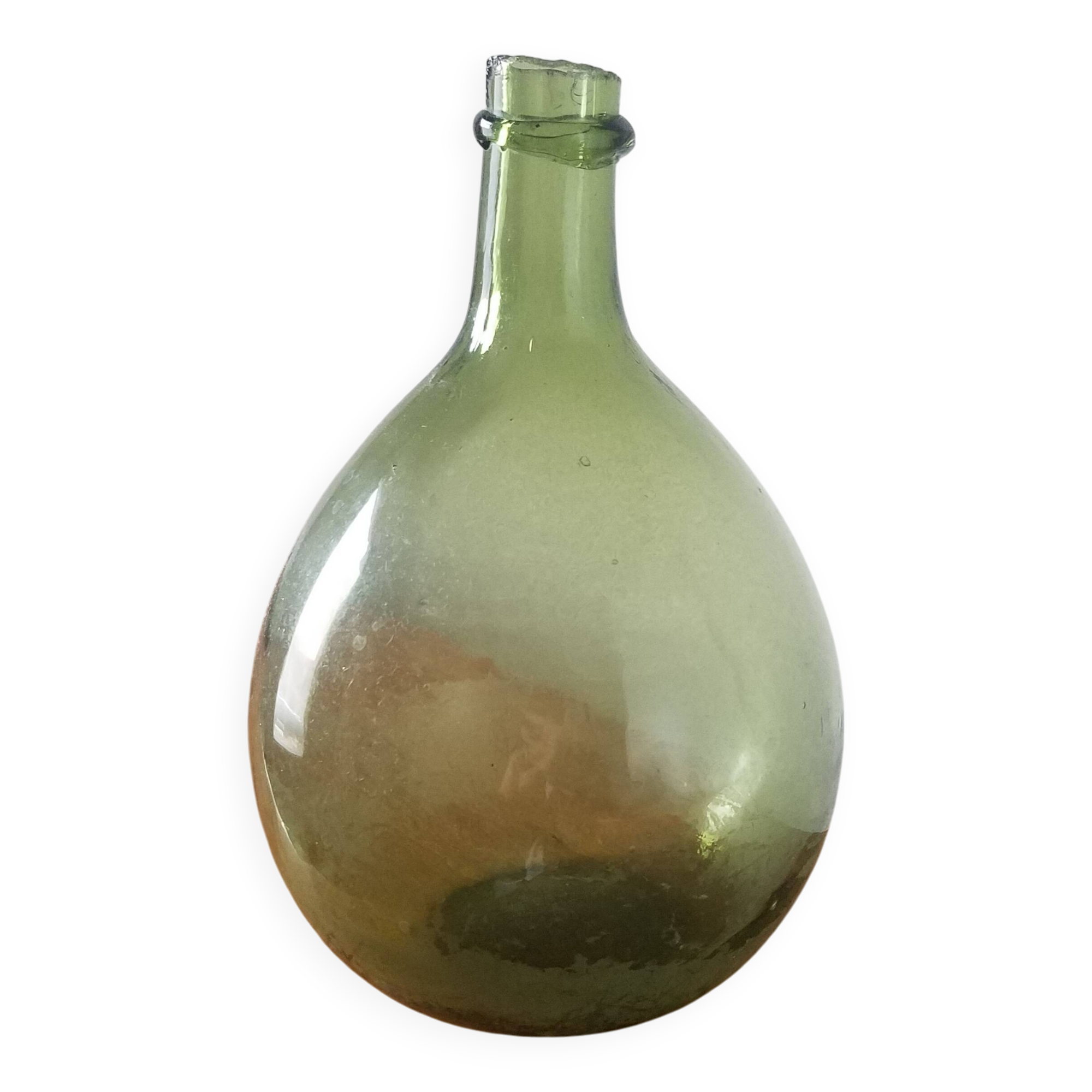 Vintage green demijohn