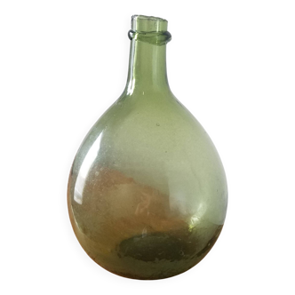 Vintage green demijohn