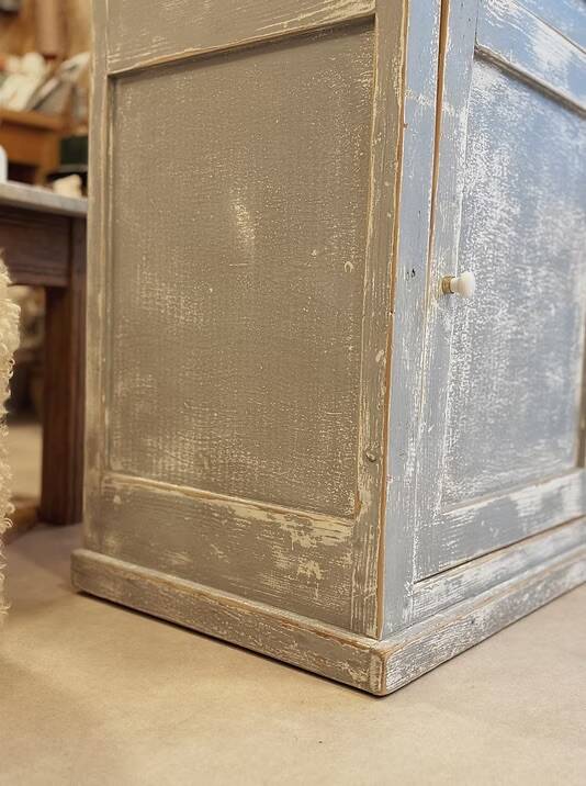 Blue-grey patinated sideboard / jam cupboard