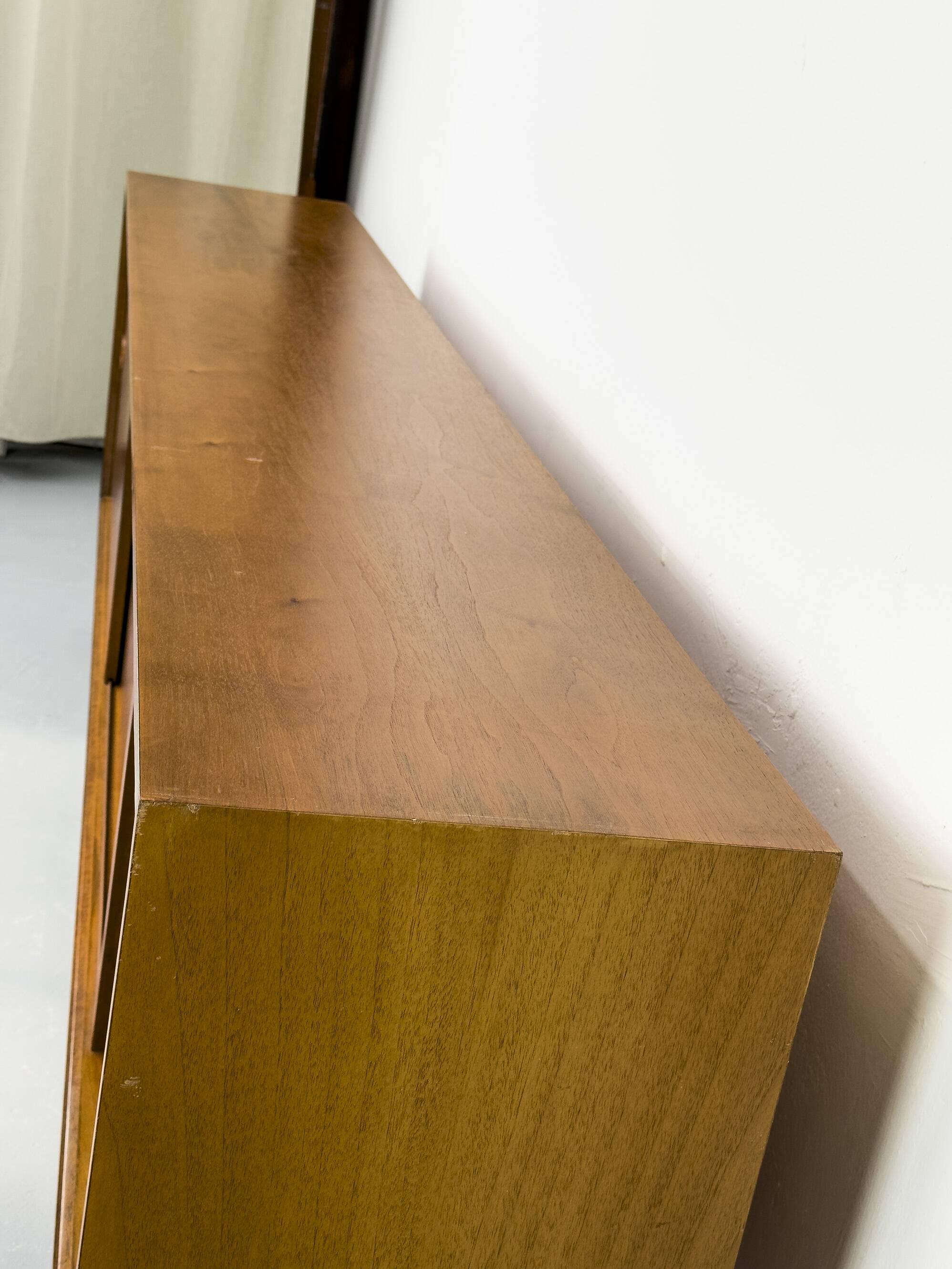 Walnut sideboard with sliding doors by Franzmeyer, 1959