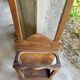 Coat rack / coat stand and umbrella stand in olive wood