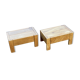 Pair of bedside tables vintage solid elm home revived bedside table