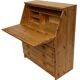 Vintage pine secretaire workstation desk, 1980s design