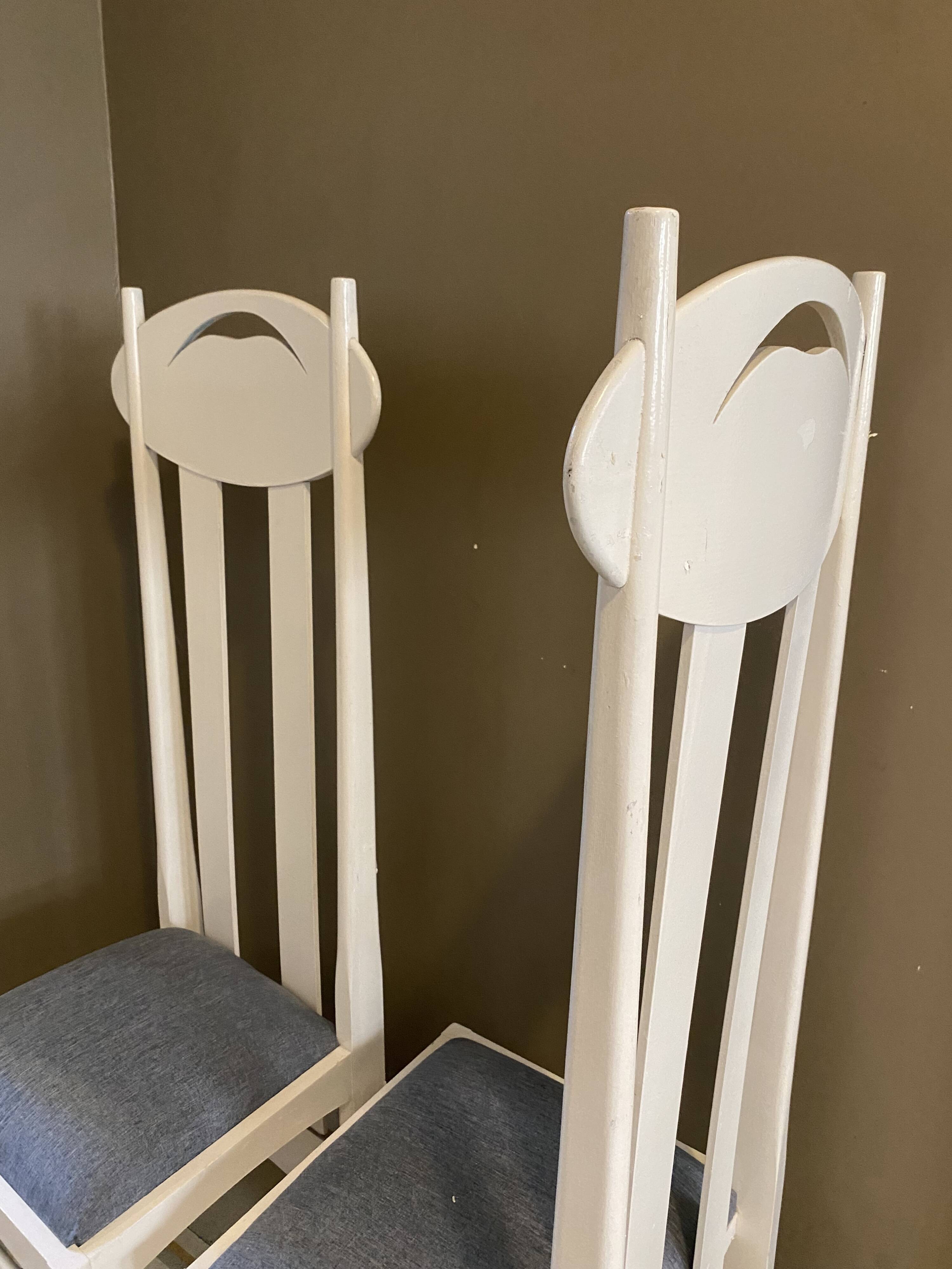 Pair of chairs by Charles Rennie Mackintosh.