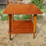 Table desserte roulante