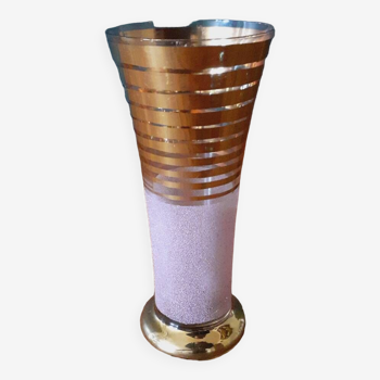 Vintage granite glass vase from the 1950s