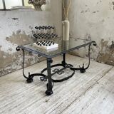 Table basse des années 80 style brutaliste