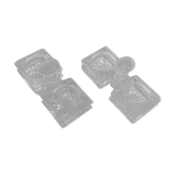 Set of 2 pairs of crystal salters