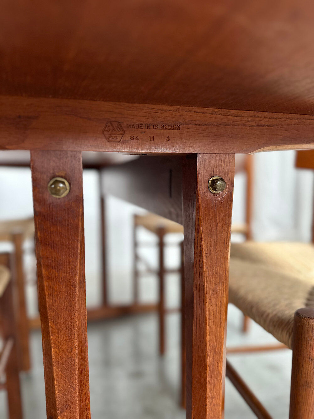 4 'J39' chairs and 'C18' shaker table, Børge Mogensen, FDB Møbler, Denmark