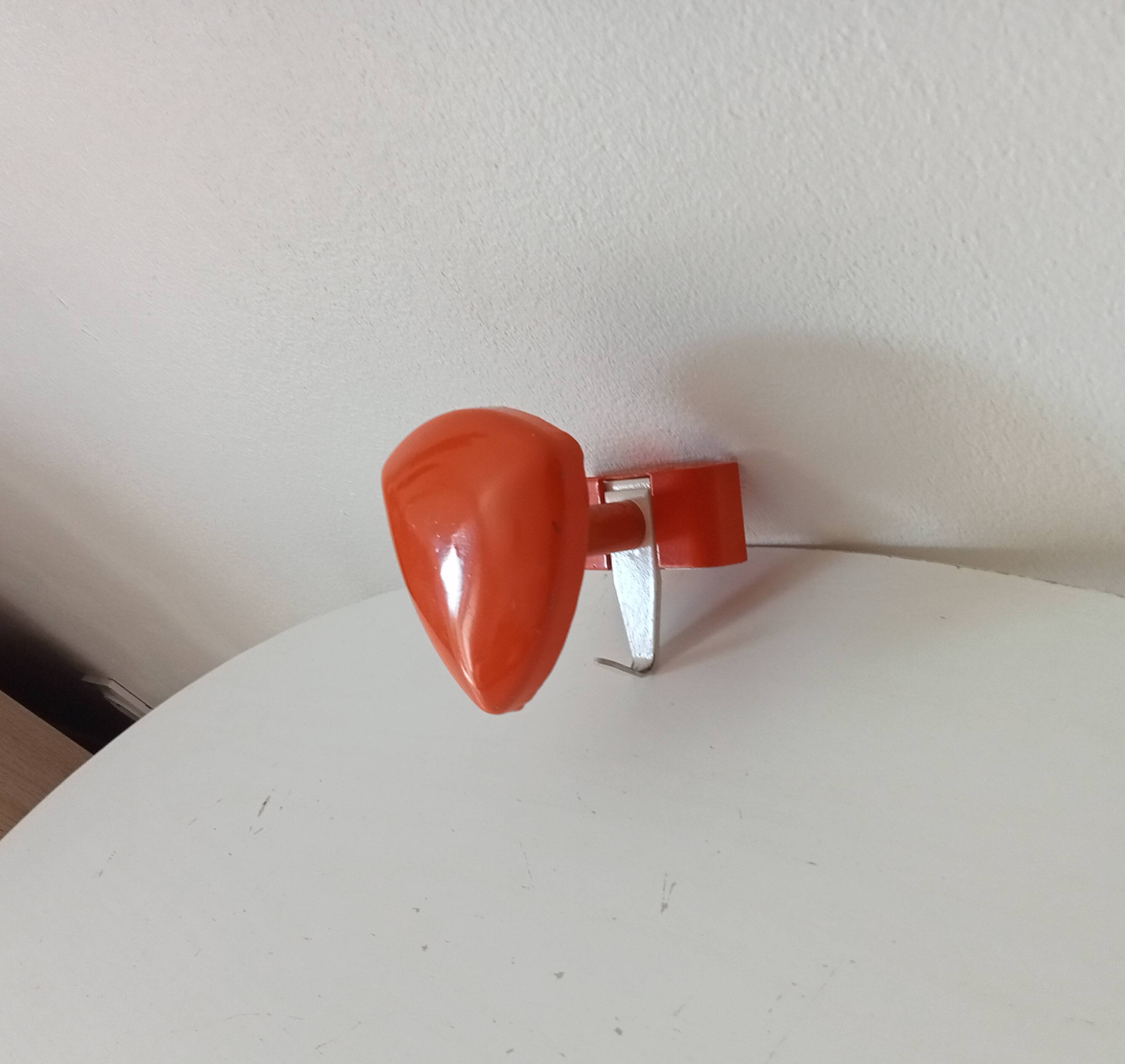 Vintage 1970s wall coat hook.