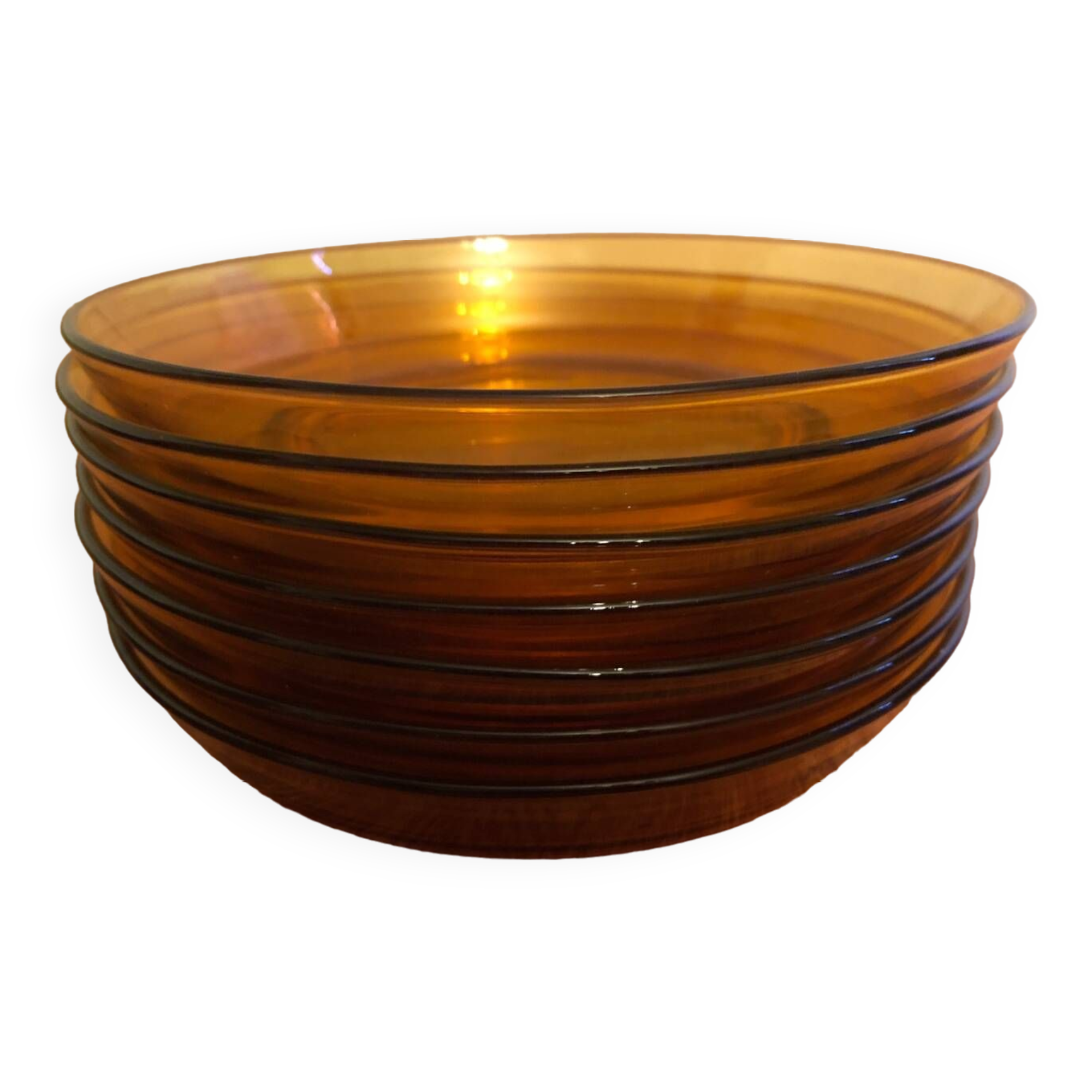 Ensemble 7 assiettes creuses Vereco