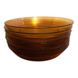 Set of 7 Vereco soup plates