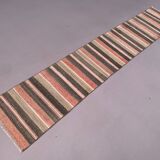 Old Turkish narrow Kilim Runner 275x50 cm shabby chic, vintage kelim