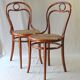 Set of 2 Thonet chairs N°31, 1885, antique cannages