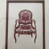 Pair of frames, tapestry