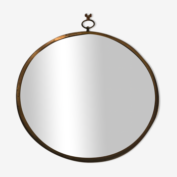 Miroir rond vintage années 60 35cm