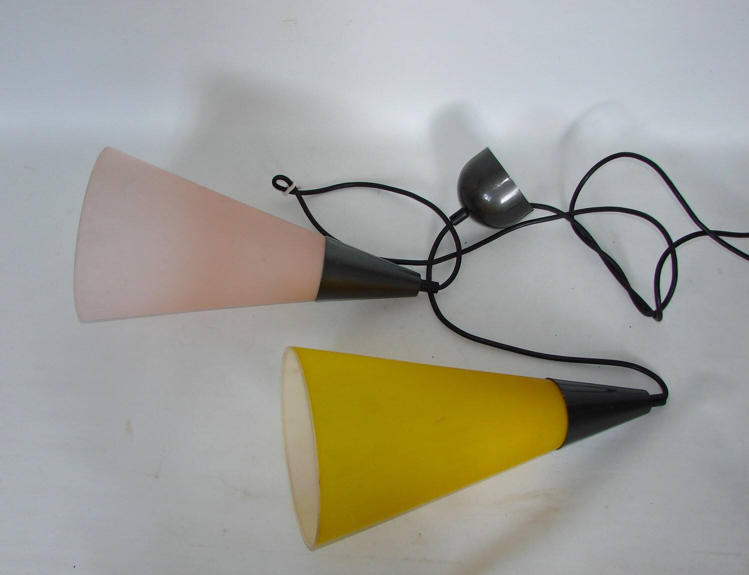 Double pendant lamp by Solken, 1970's.