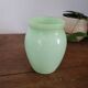 Small vase in green opaline.