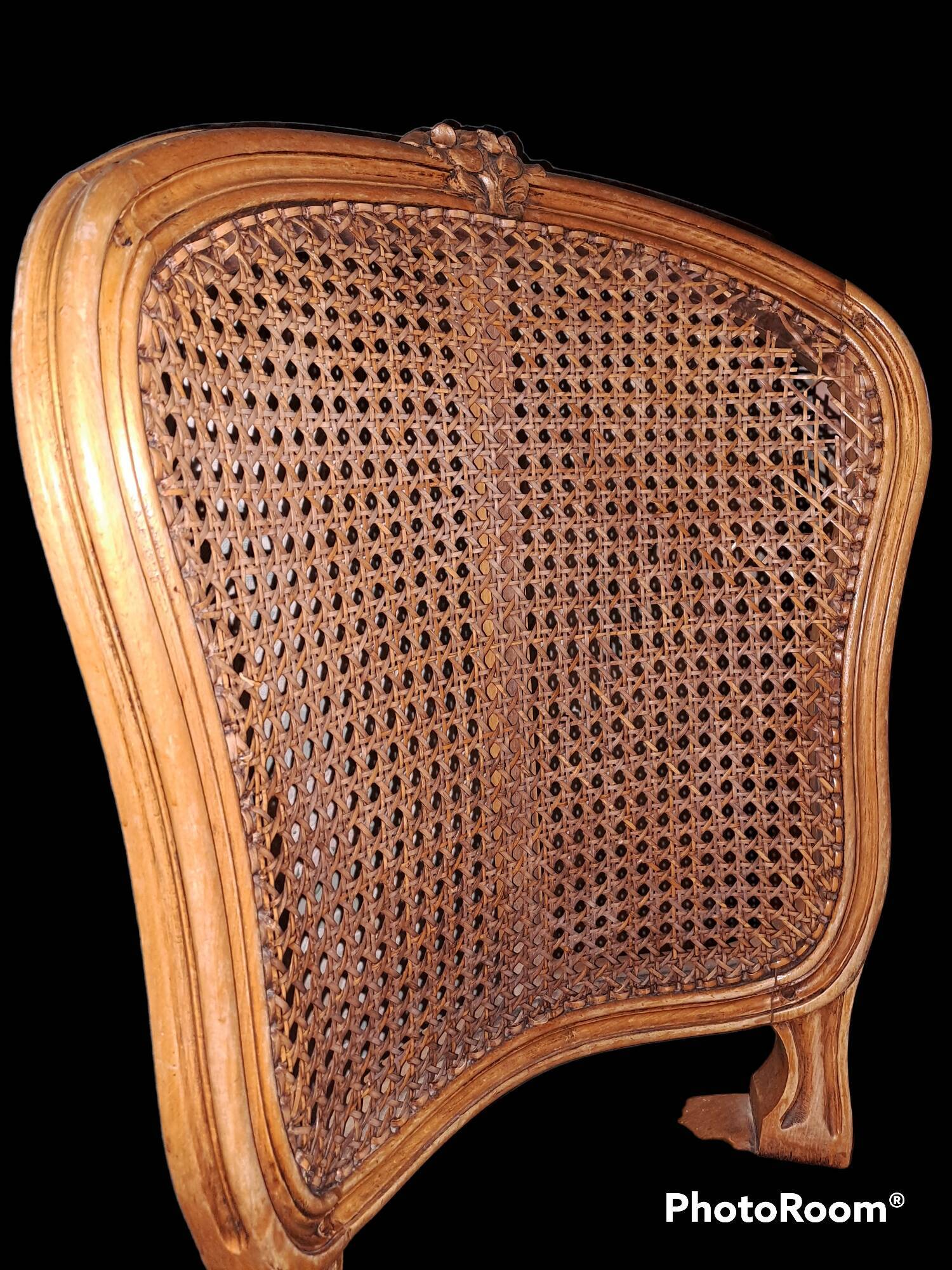 Vintage French wooden chairs