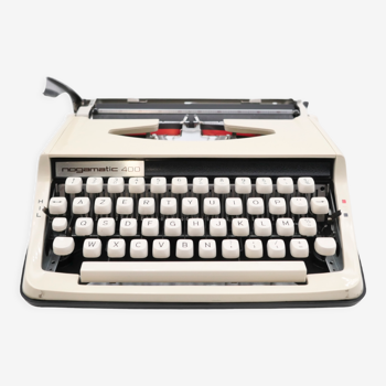 Machine à écrire Nogamatic 400 beige et noire révisée ruban neuf