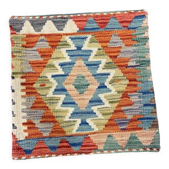 Kilim housse de coussin géométrique