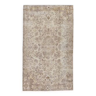 Beige & Brown Classic Vintage Rug, 165x284Cm