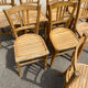 Set de 8 chaises bistrot brutes