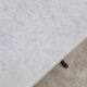 Restaurant bistro table in marble and cast iron signed godin