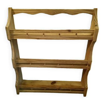 Etagère à épices en pin