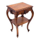 Small table with delicate carving, France, circa 1890.