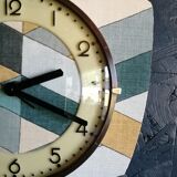 Clock formica vintage asymmetrical silent wall clock "Diamonds"