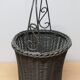 Wicker and metal basket