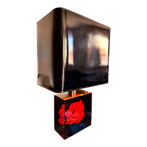 Lampe inclusion corail - pierre