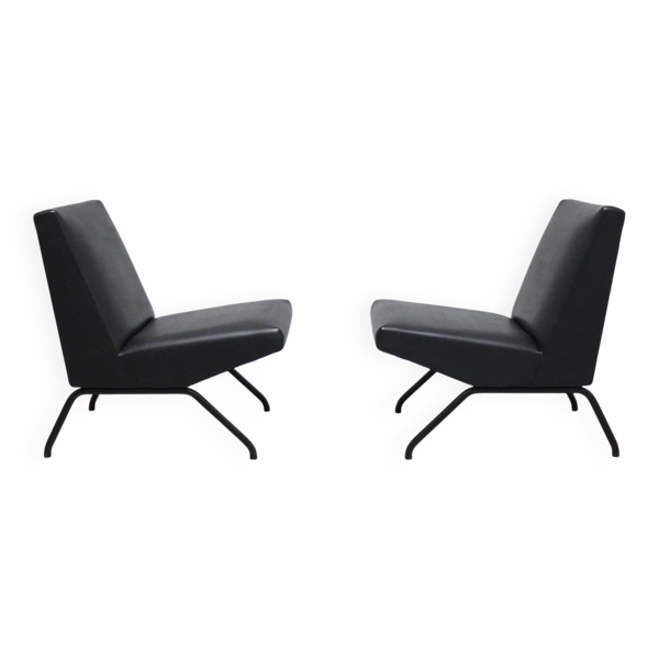 Paire de fauteuils 'Visiteur' par Pierre Guariche pour Meurop, 1961 — Beyit