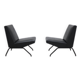 Pair of 'Visiteur' easy chairs by Pierre Guariche for Meurop, 1961