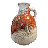German ceramic vase by Fridgart for Karlsruher majolica from the 1960s.