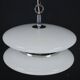 Chandelier en verre blanc Murano de grande taille des années 1970 par Vistosi.
